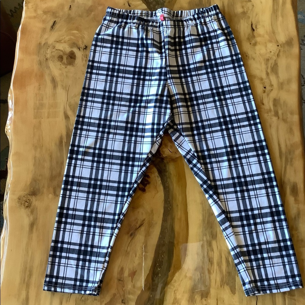 Plaid Capri Stretch leggings